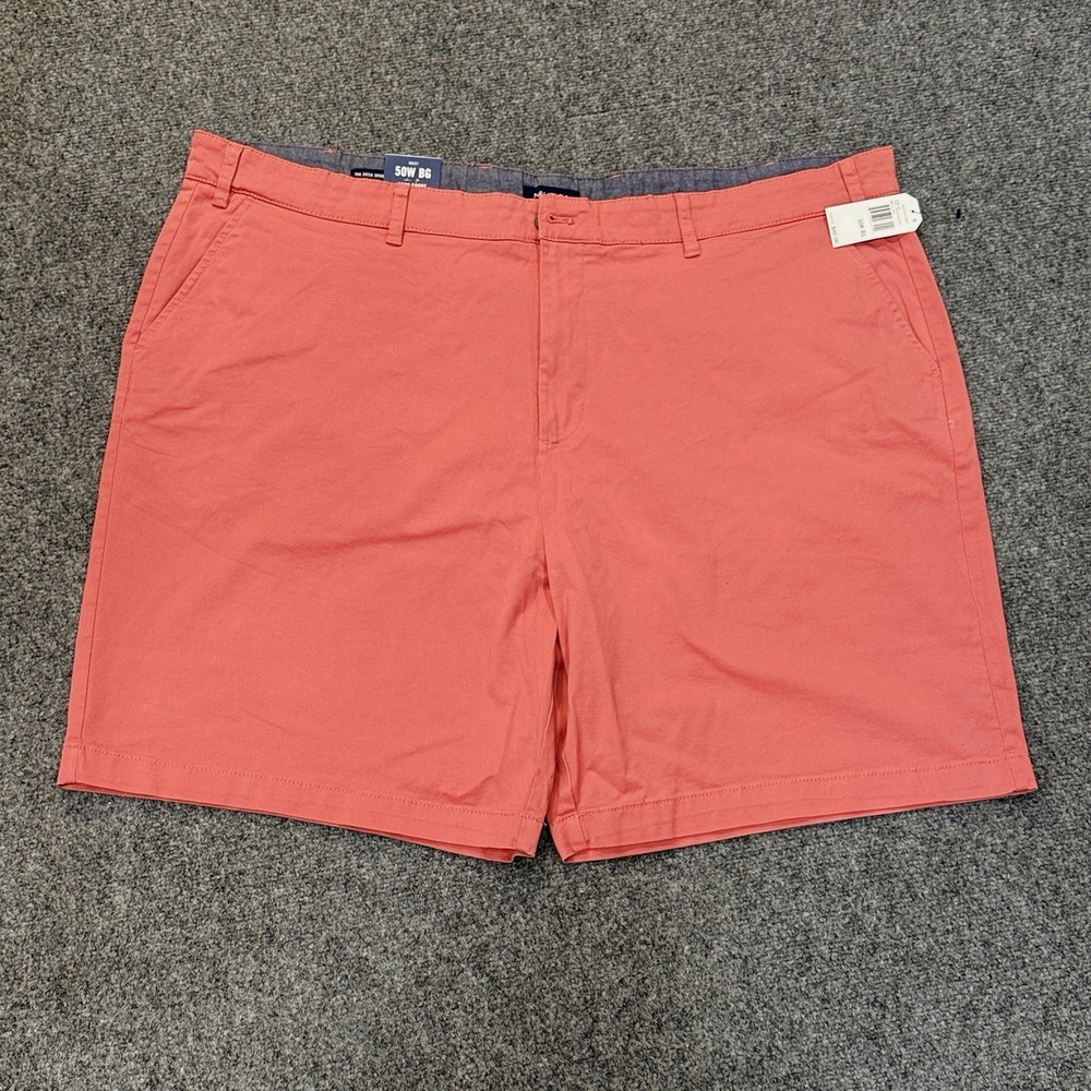 Nautica Deck Shorts Men's Stretch Size 50W Big NWT Mineral Red
